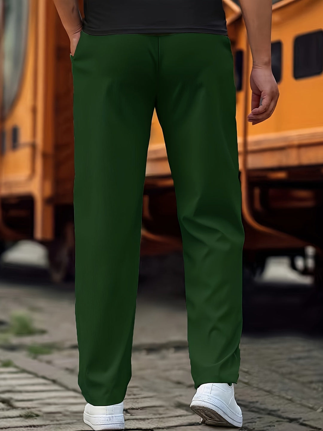 Herren Jogginghose aus elastischem Strickstoff (3)