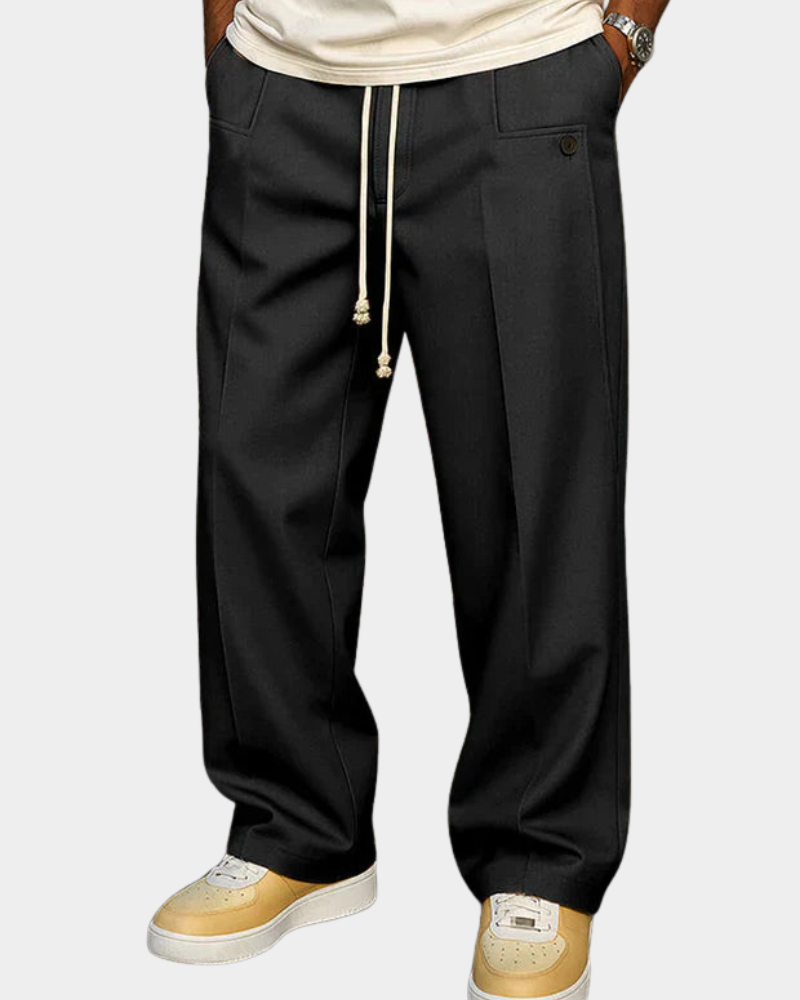 Herren Jogginghose elegant und bequem in Schwarz