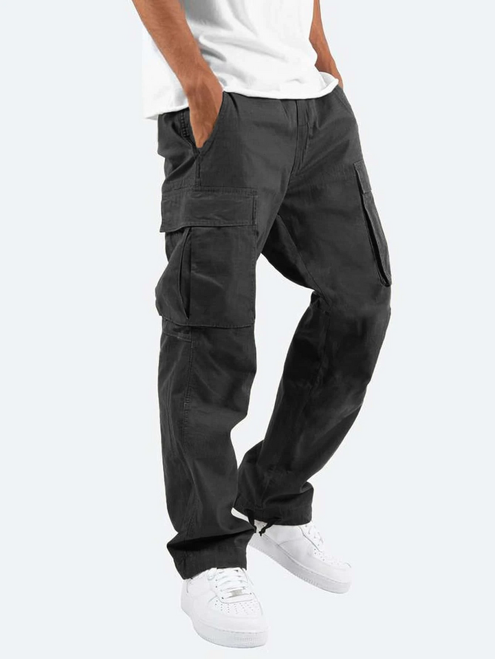 Herren Jogginghose im Cargo-Stil für den Alltag in Schwarz