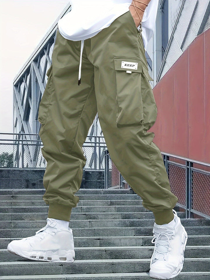 Herren Jogginghose im Cargo-Stil mit Komfort (8)