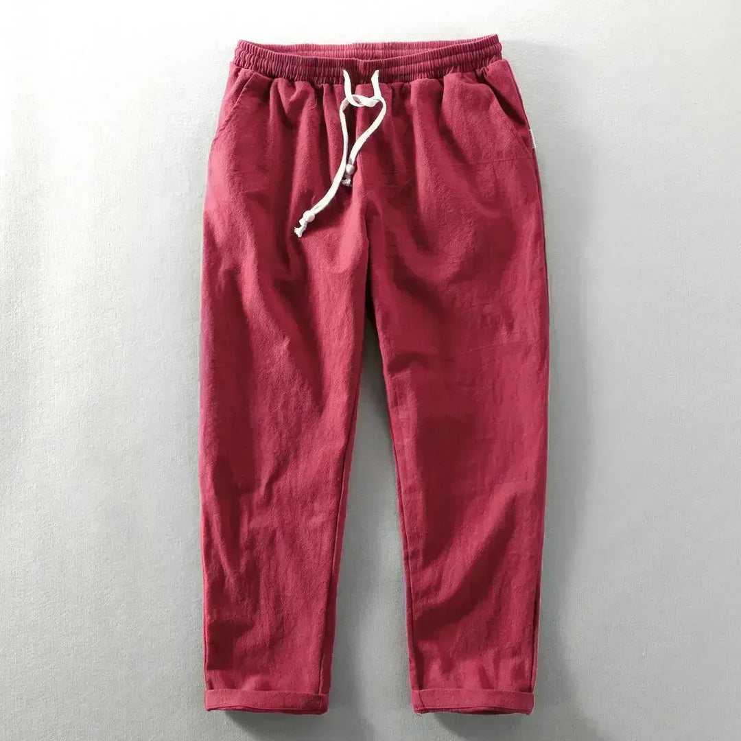 Herren Jogginghose im lässigen Cargo-Stil in Rot