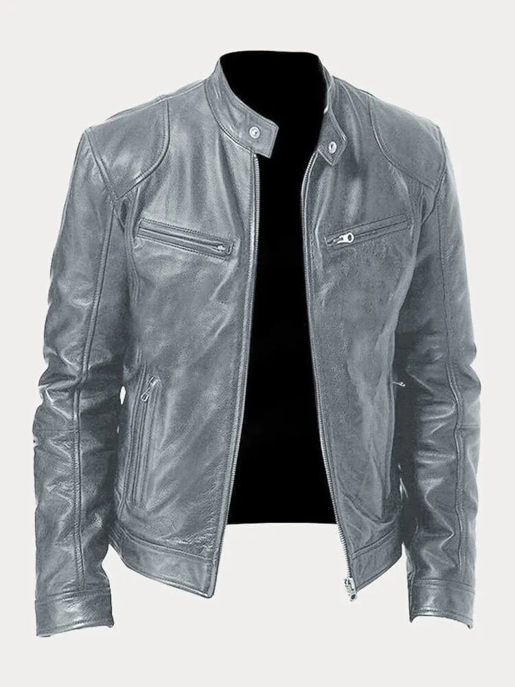 Herren Klassische Jacke für Vielseitige Looks in Grau