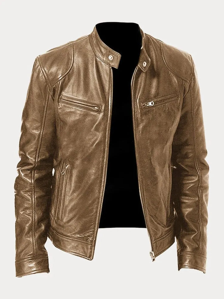 Herren Klassische Jacke für Vielseitige Looks in Khaki