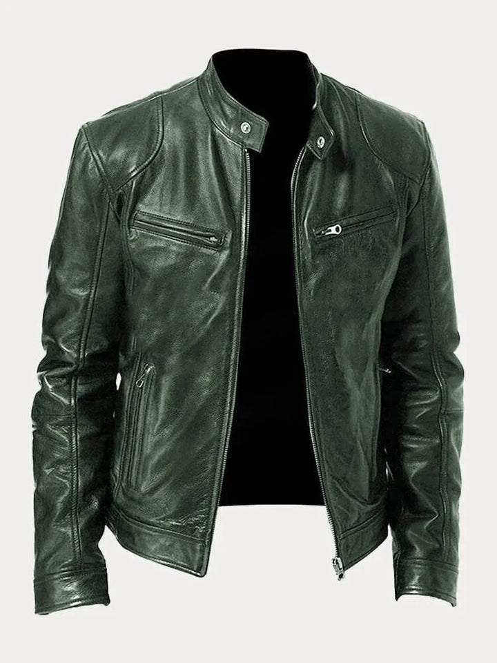 Herren Klassische Jacke für Vielseitige Looks in Militärgrün