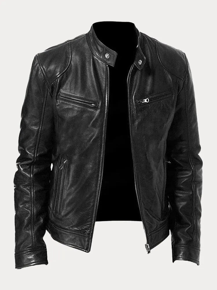 Herren Klassische Jacke für Vielseitige Looks in Schwarz