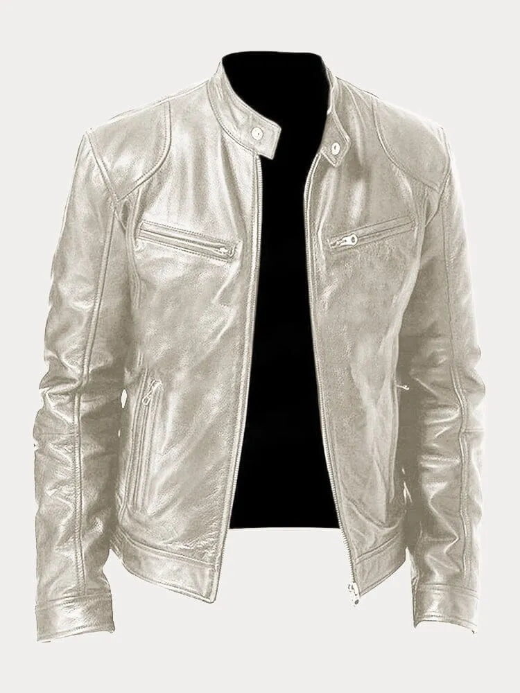 Herren Klassische Jacke für Vielseitige Looks in Silberfarben