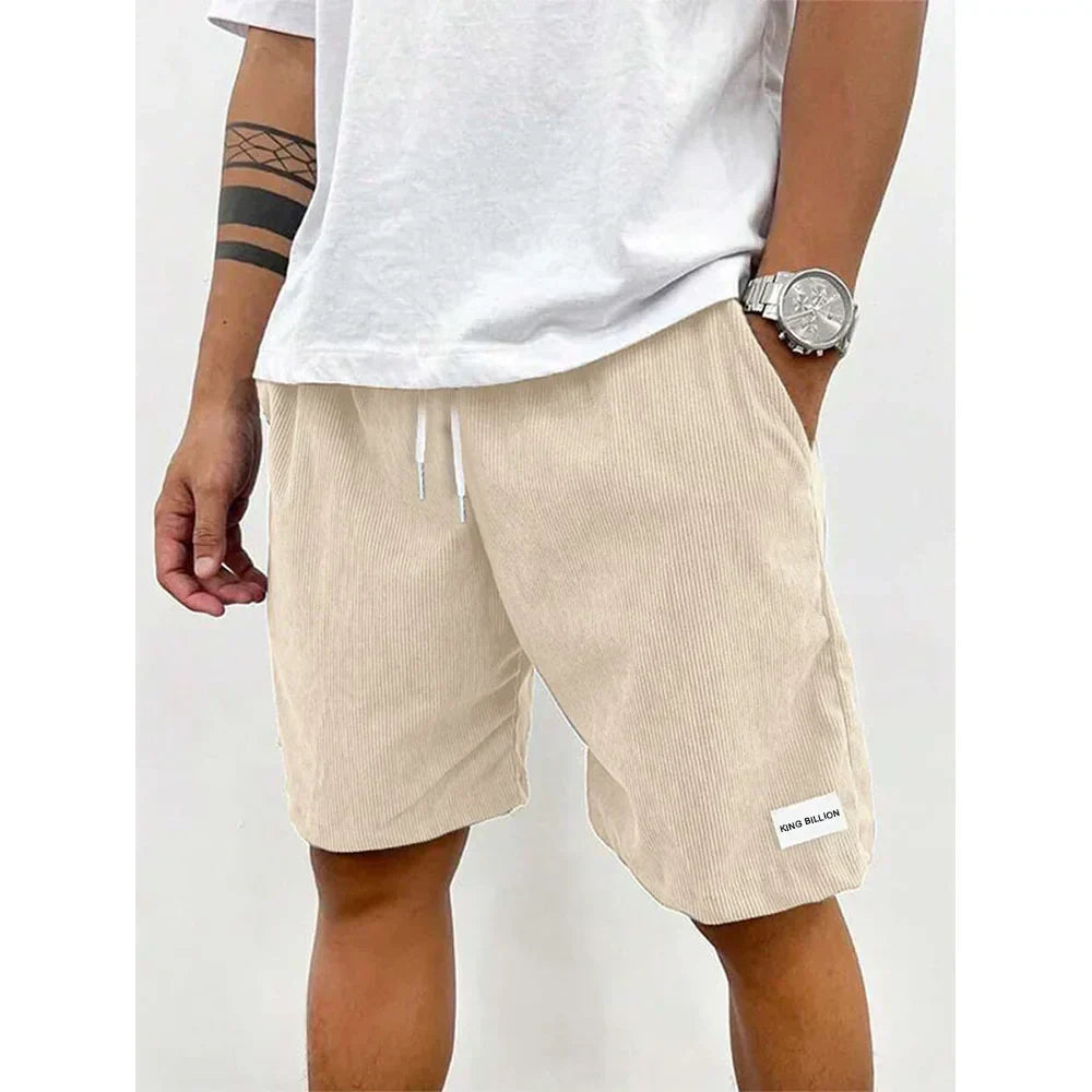Herren Kurze Lässige Sommerhose in Beige