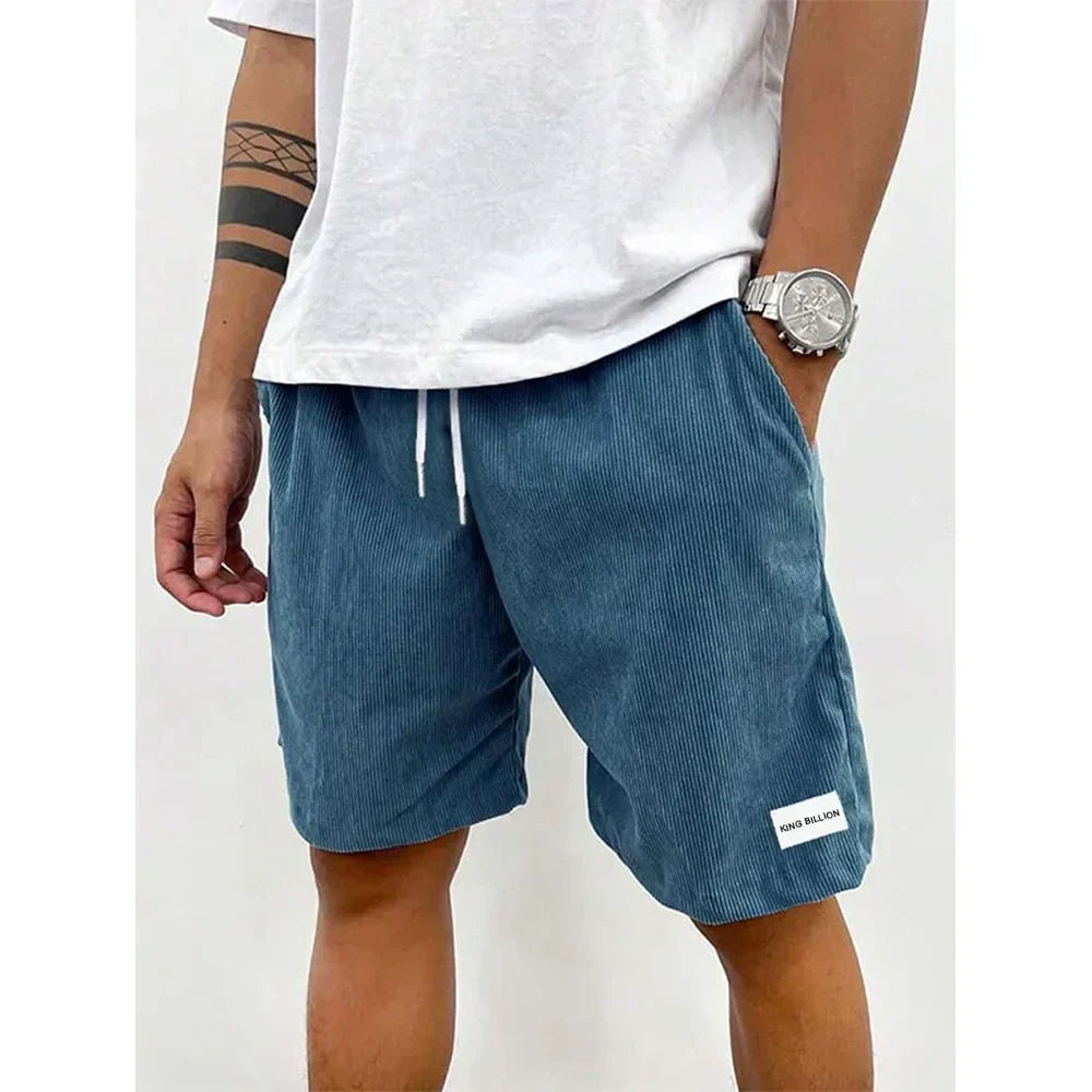 Herren Kurze Lässige Sommerhose in Blau
