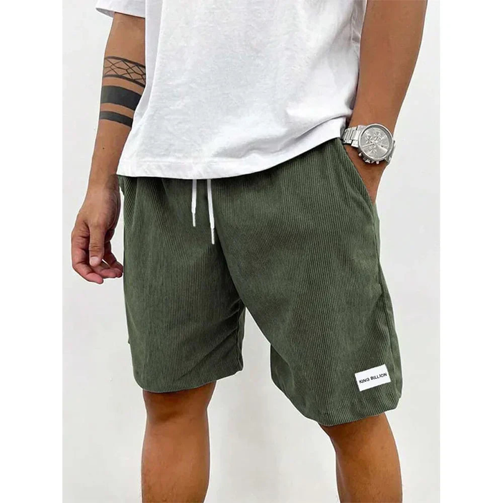 Herren Kurze Lässige Sommerhose in Grün