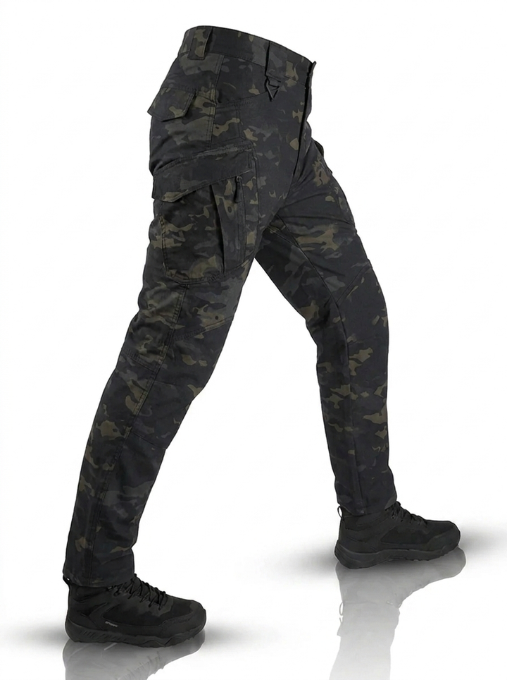 Herren Langlebige Multi-Activity-Hose für Outdoor in Schwarz und Grau Military Style