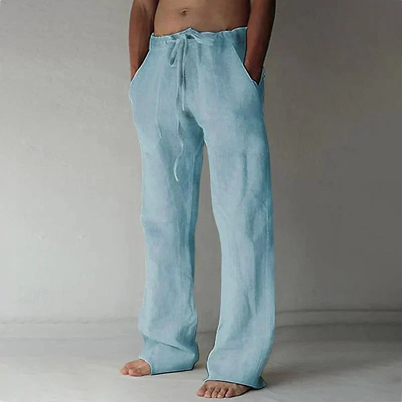 Herren Lässige Baumwollhose für den Alltag in Blau