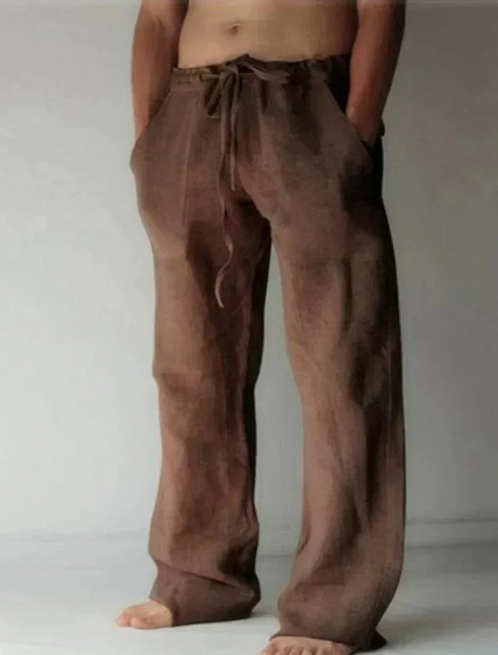 Herren Lässige Baumwollhose für den Alltag in Braun