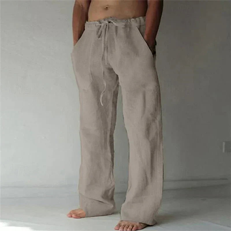 Herren Lässige Baumwollhose für den Alltag in Grau