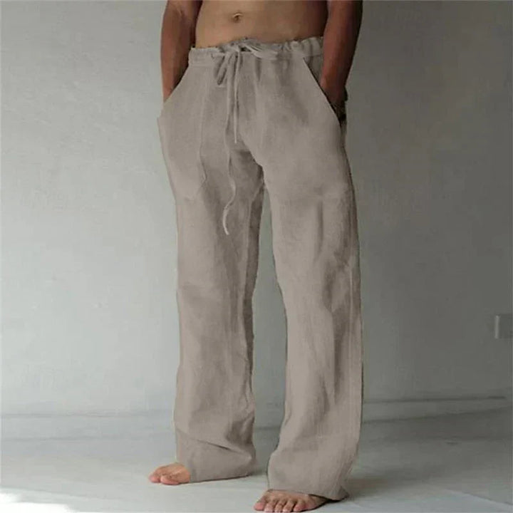 Herren Lässige Baumwollhose für den Alltag in Grau