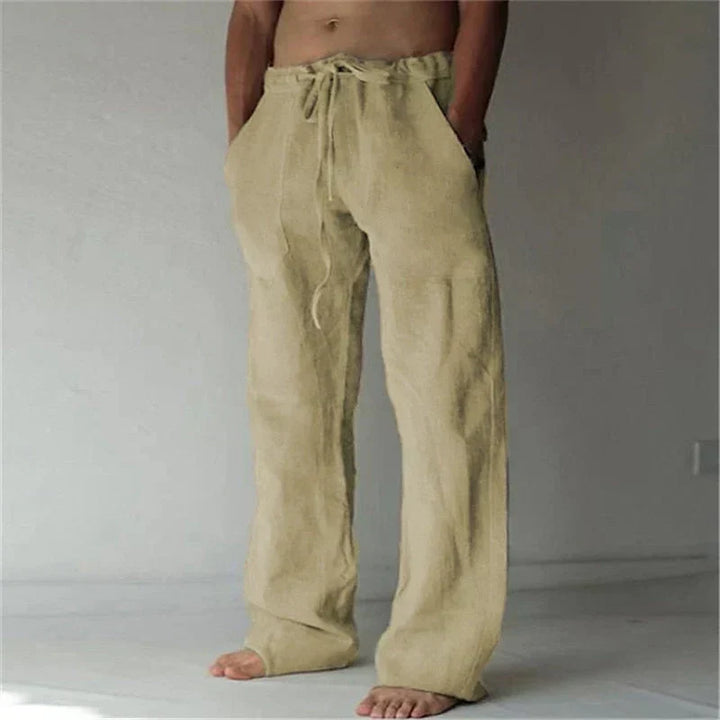 Herren Lässige Baumwollhose für den Alltag in Khaki