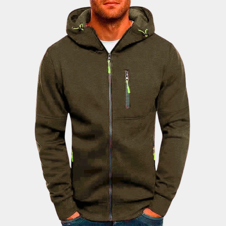 Herren Lässige Jacke für den Herbst in Olivgrün