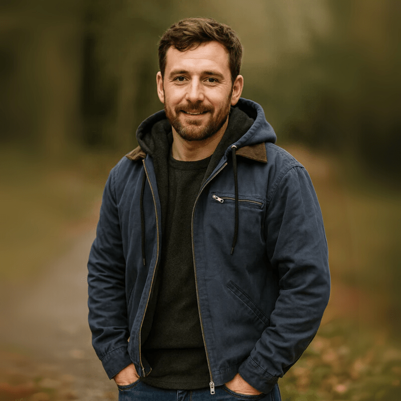 Herren Lederjacke mit Kapuze für Herbst (4)