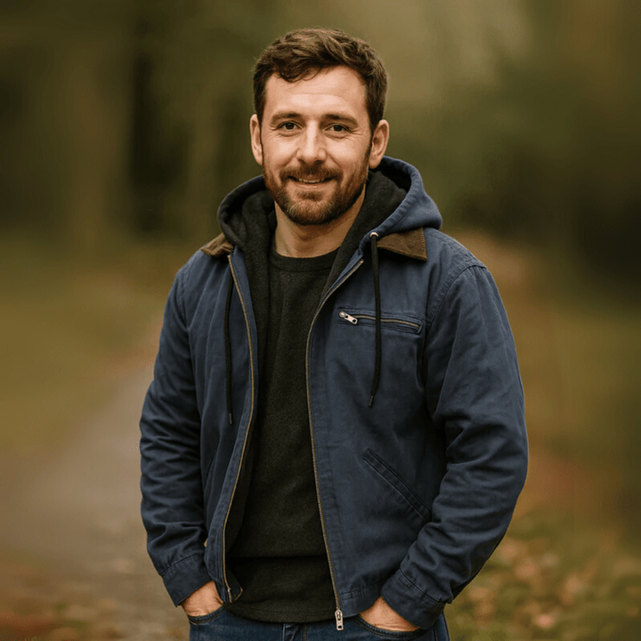 Herren Lederjacke mit Kapuze für Herbst (4)