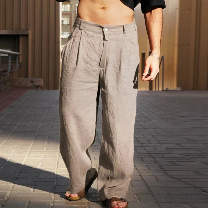 Herren Leichte Casual-Hose für Herbst in Khaki
