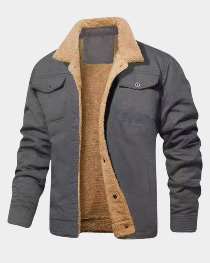 Herren Leichte Daunenjacke für den Herbst in Grau
