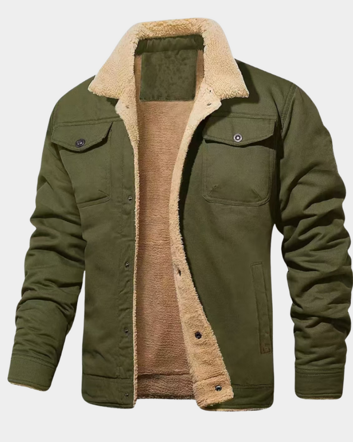 Herren Leichte Daunenjacke für den Herbst in Grün