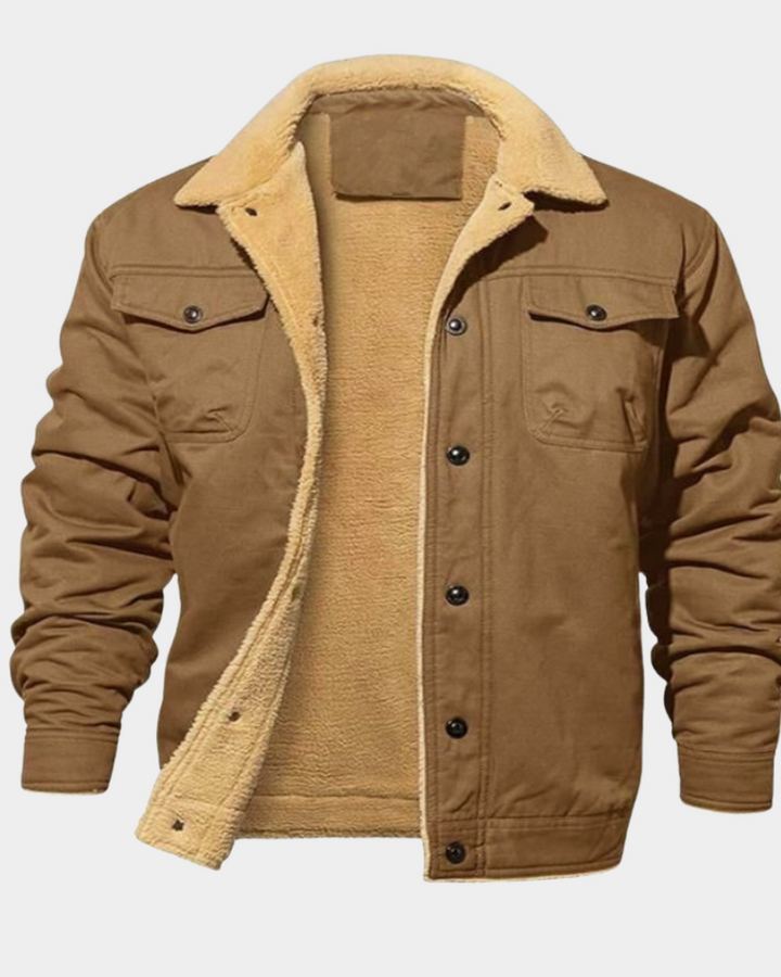 Herren Leichte Daunenjacke für den Herbst in Khaki