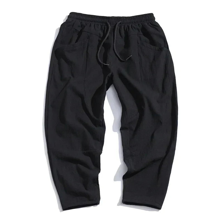 Herren Leinen Cropped Hose im Slim-Fit (5)