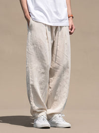 Julian | Herren Leinenhose Lockere Schnittform mit Tunnelzug
