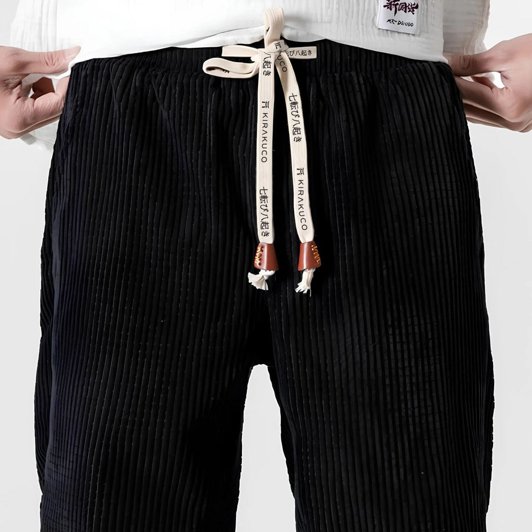 Herren Lockere Ripp-Jogginghose für den Alltag (4)