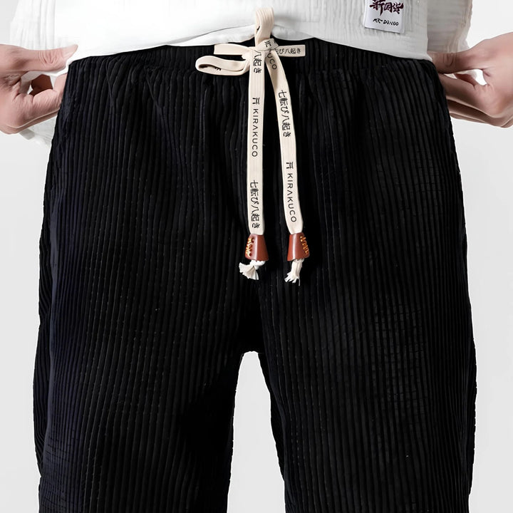 Herren Lockere Ripp-Jogginghose für den Alltag (4)