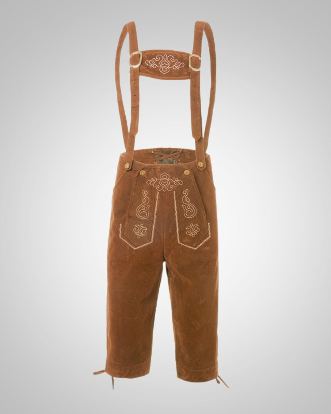 Herren Oktoberfest Lederhose im alpinen Trachtenstil (3)