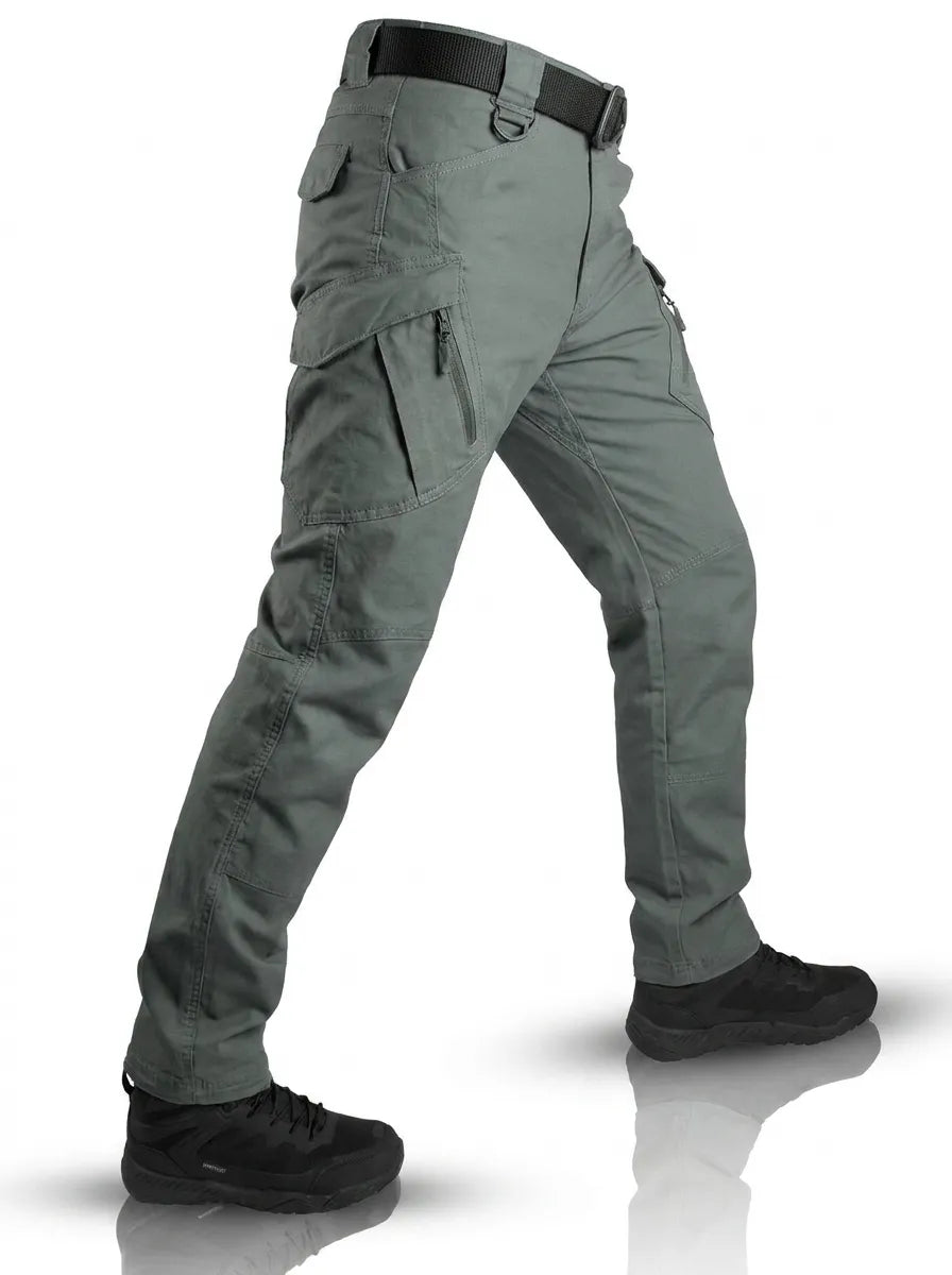 Herren Outdoor Cargo-Hose im Taktischen Stil in Grün