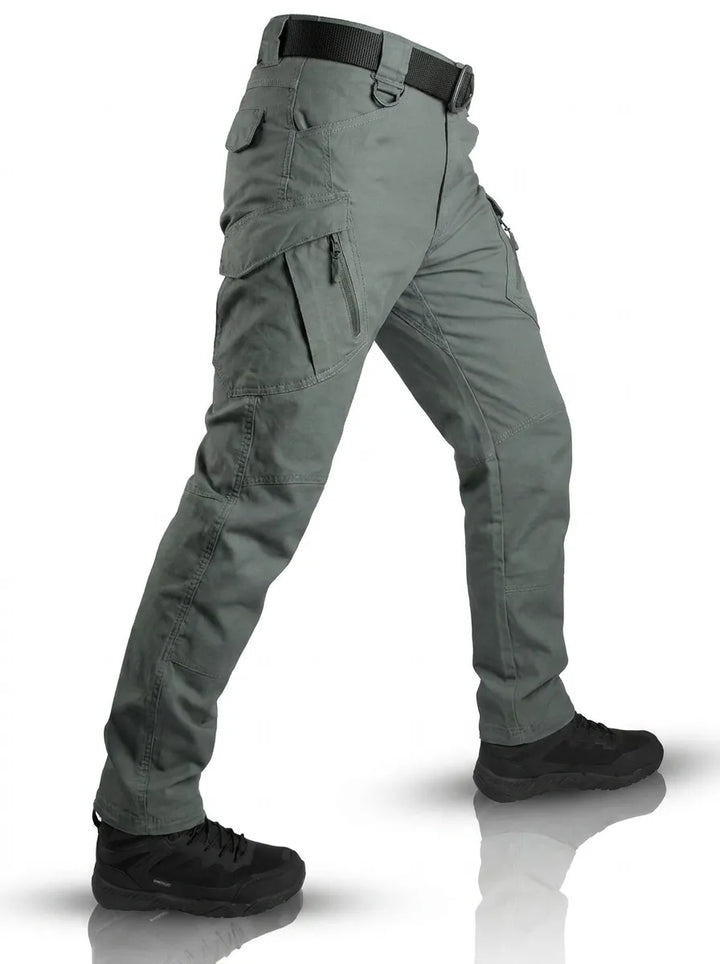 Herren Outdoor Cargo-Hose im Taktischen Stil in Grün