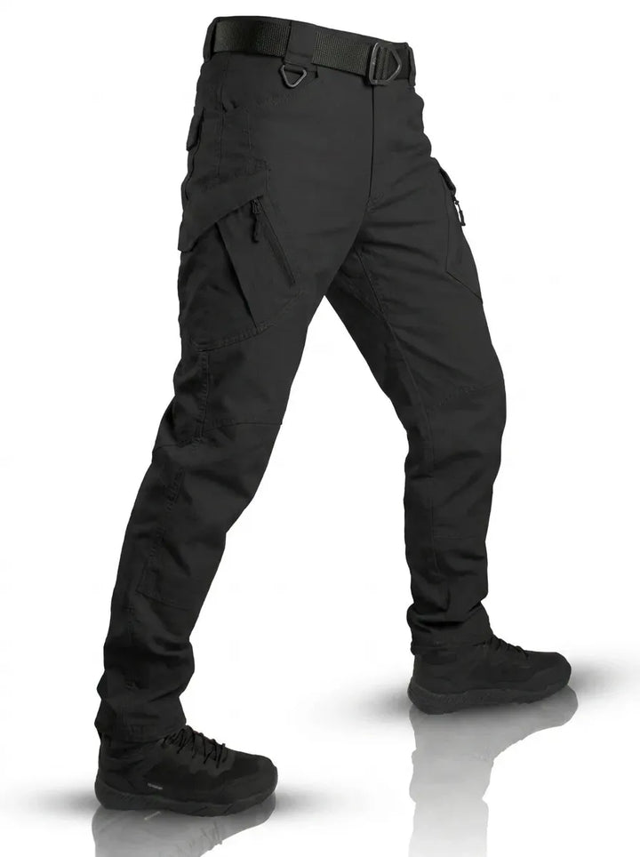 Herren Outdoor Cargo-Hose im Taktischen Stil in Schwarz