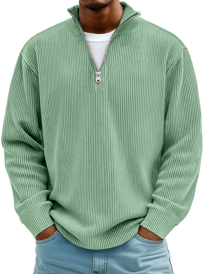 Herren Pullover im modernen Trend-Stil in Grün
