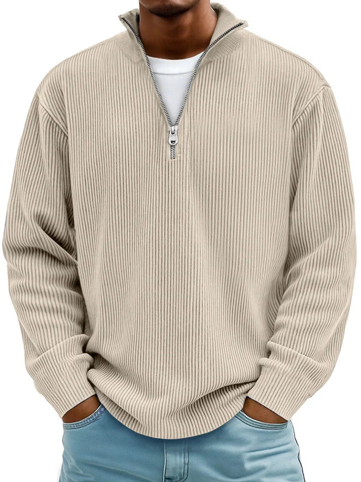Herren Pullover im modernen Trend-Stil in Khaki