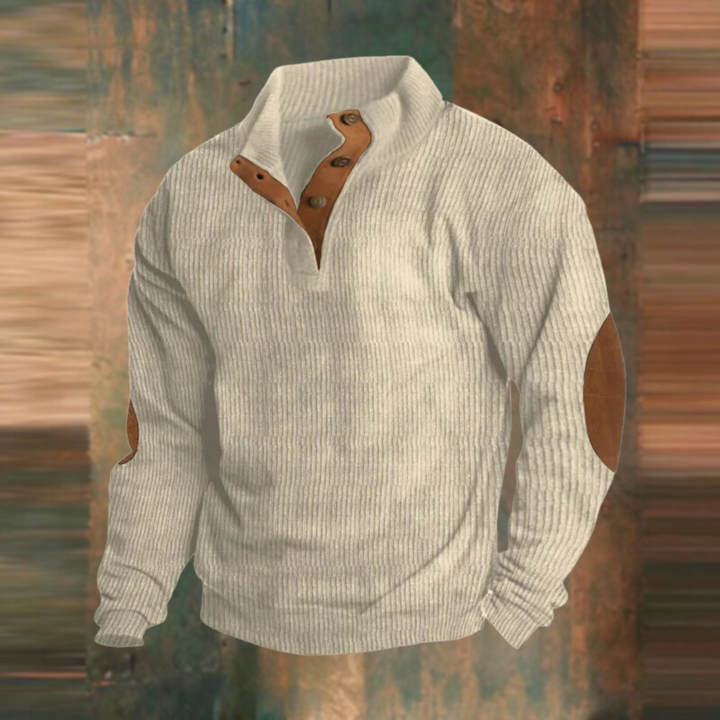 Herren Pullover im Retro-Design in Beige