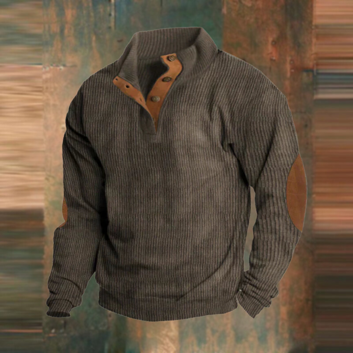 Herren Pullover im Retro-Design in Braun