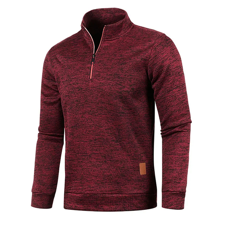 Herren Pullover klassisch im Herbst in Burgunderrot