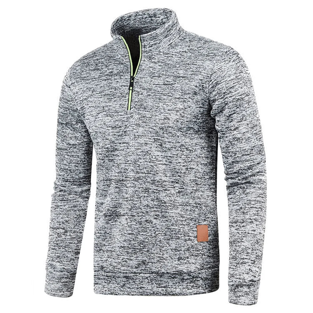 Herren Pullover klassisch im Herbst in Hellgrau