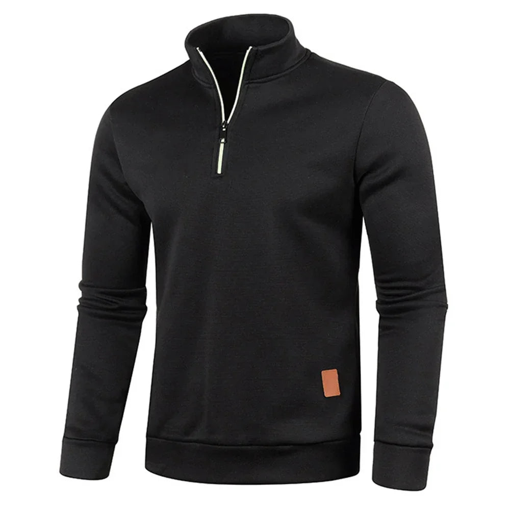 Herren Pullover klassisch im Herbst in Schwarz