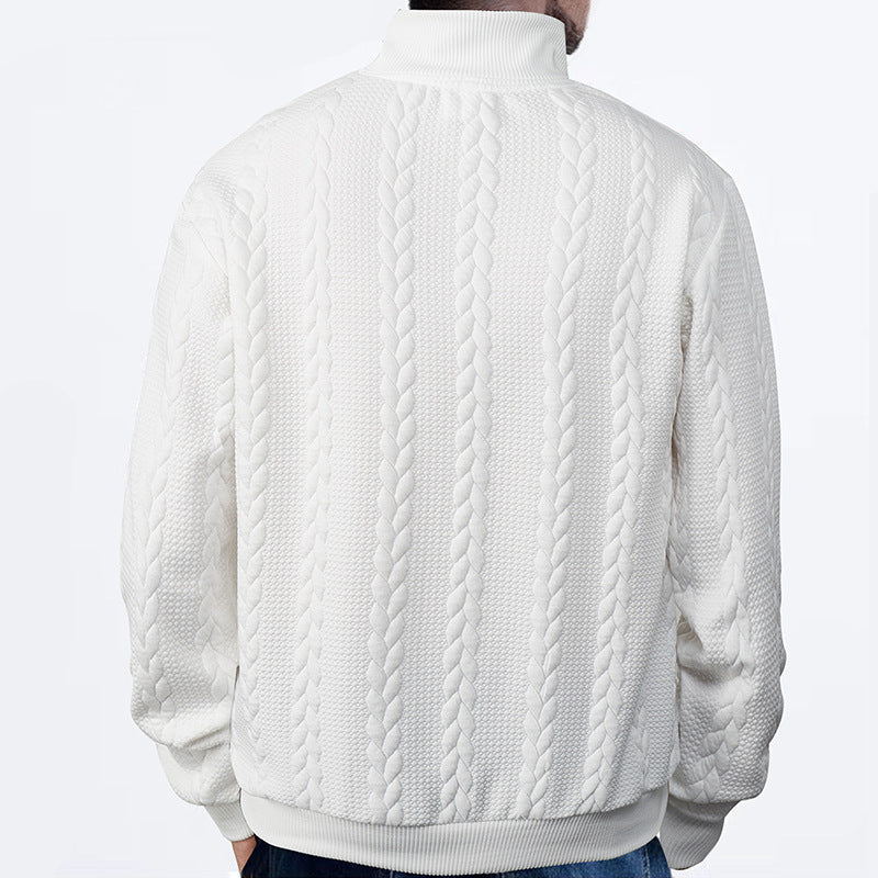 Herren Pullover mit Zopfmuster für den Herbst (16)