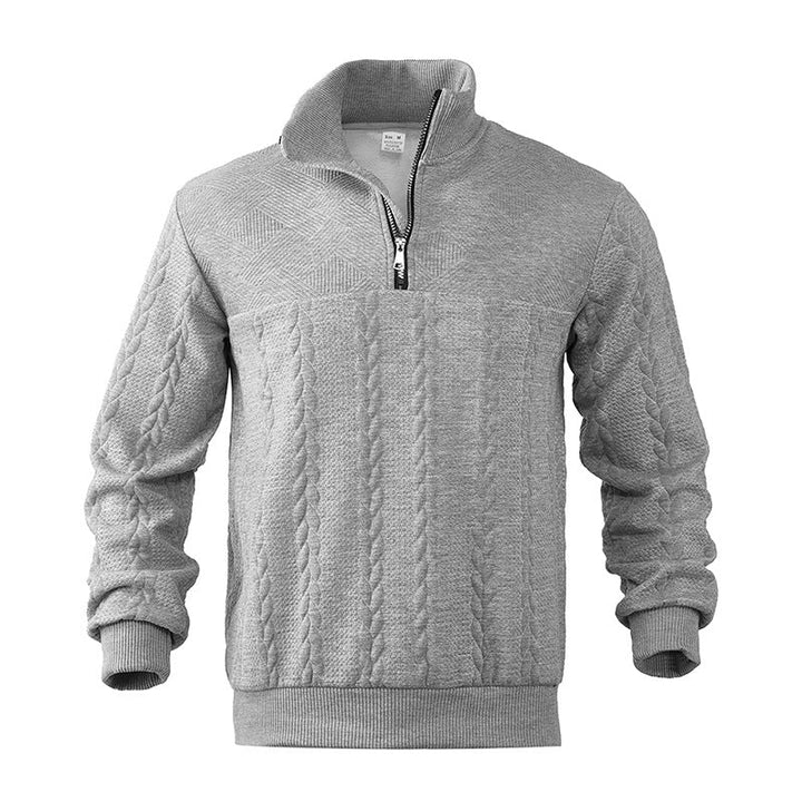 Herren Pullover mit Zopfmuster für den Herbst (2)