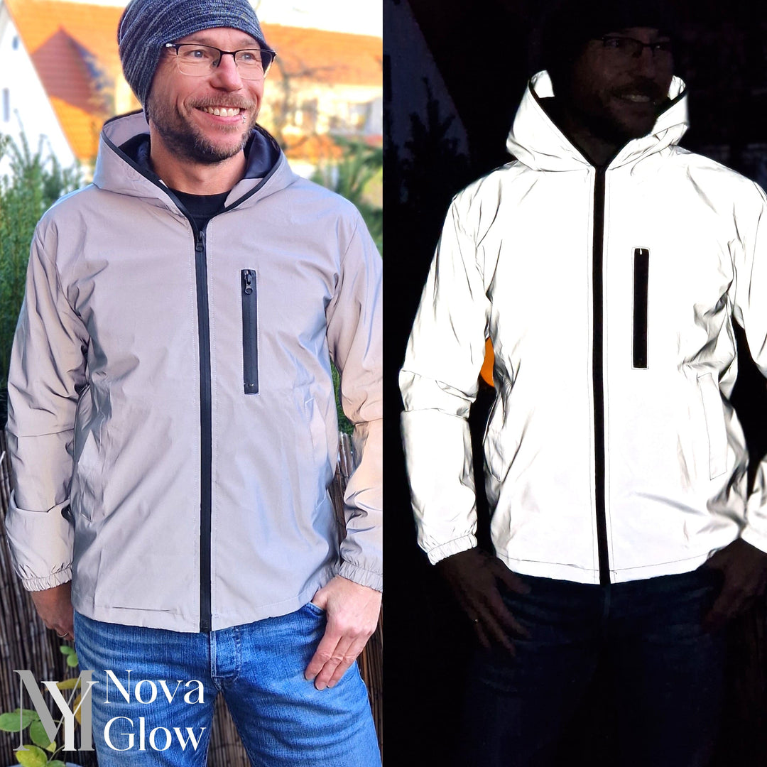 Herren Reflektive Jacke für Outdoor und Sicherheit
