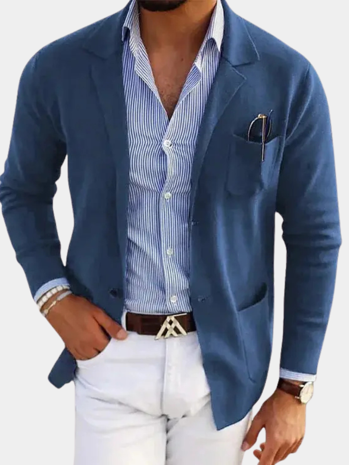 Herren Strickjacke im Blazer-Stil für Herbst
