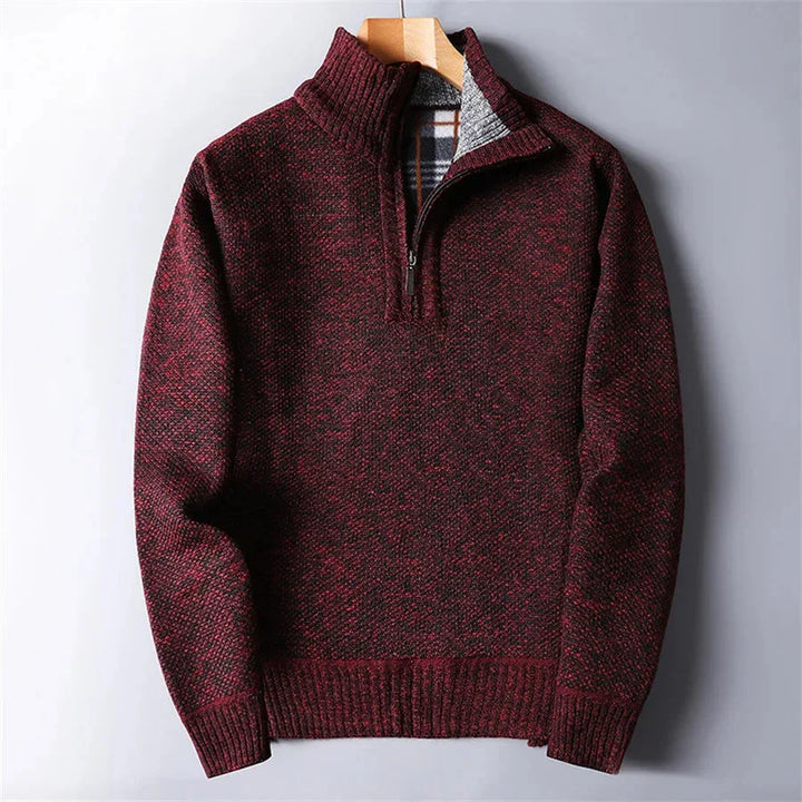 Herren Strickpullover elegant geschnitten für den Alltag in Rot