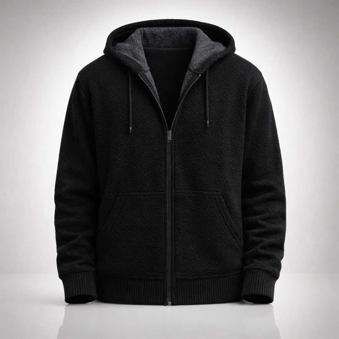 Herren Strickpullover mit Reißverschluss und Kapuze (8)