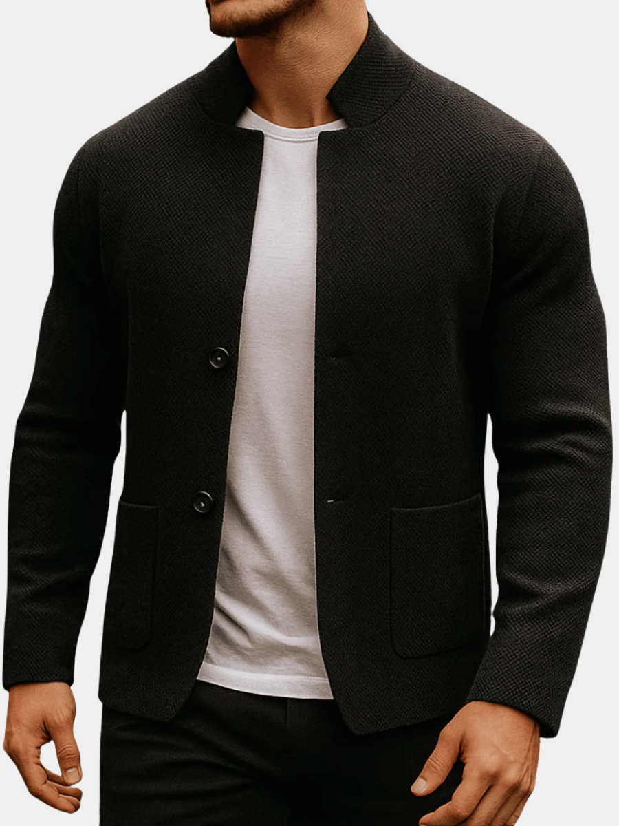 Herren Strukturstrick Jacke für den Herbst