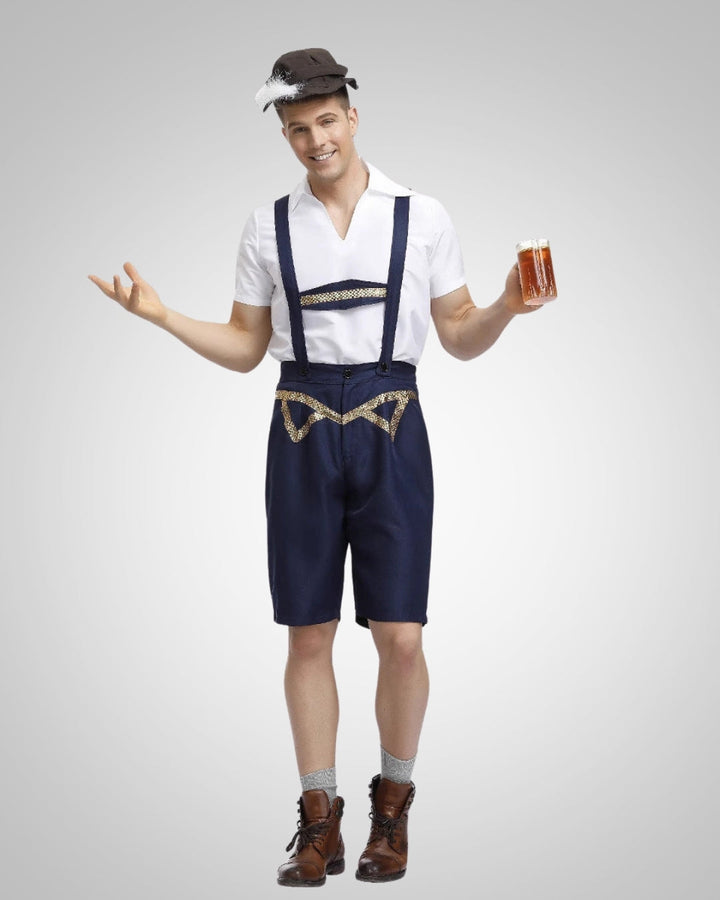 Herren Trachten-Lederhose zum Oktoberfest (3)
