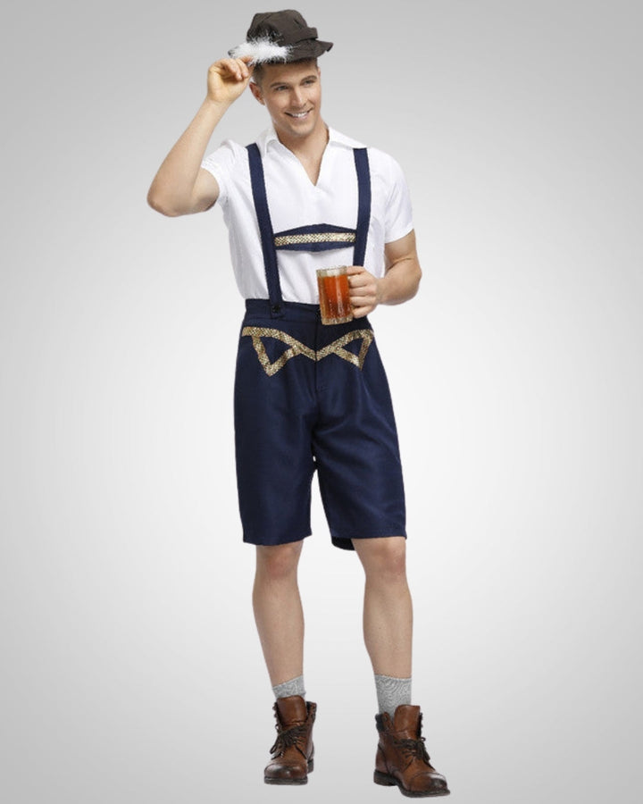Herren Trachten-Lederhose zum Oktoberfest (4)